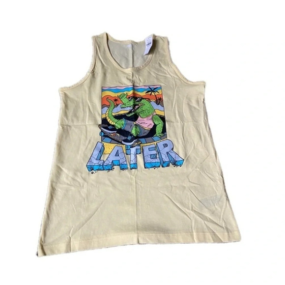 Old Navy Boys Gator Pastel Yellow Tank XL 14/16​​ - Picture 1 of 4